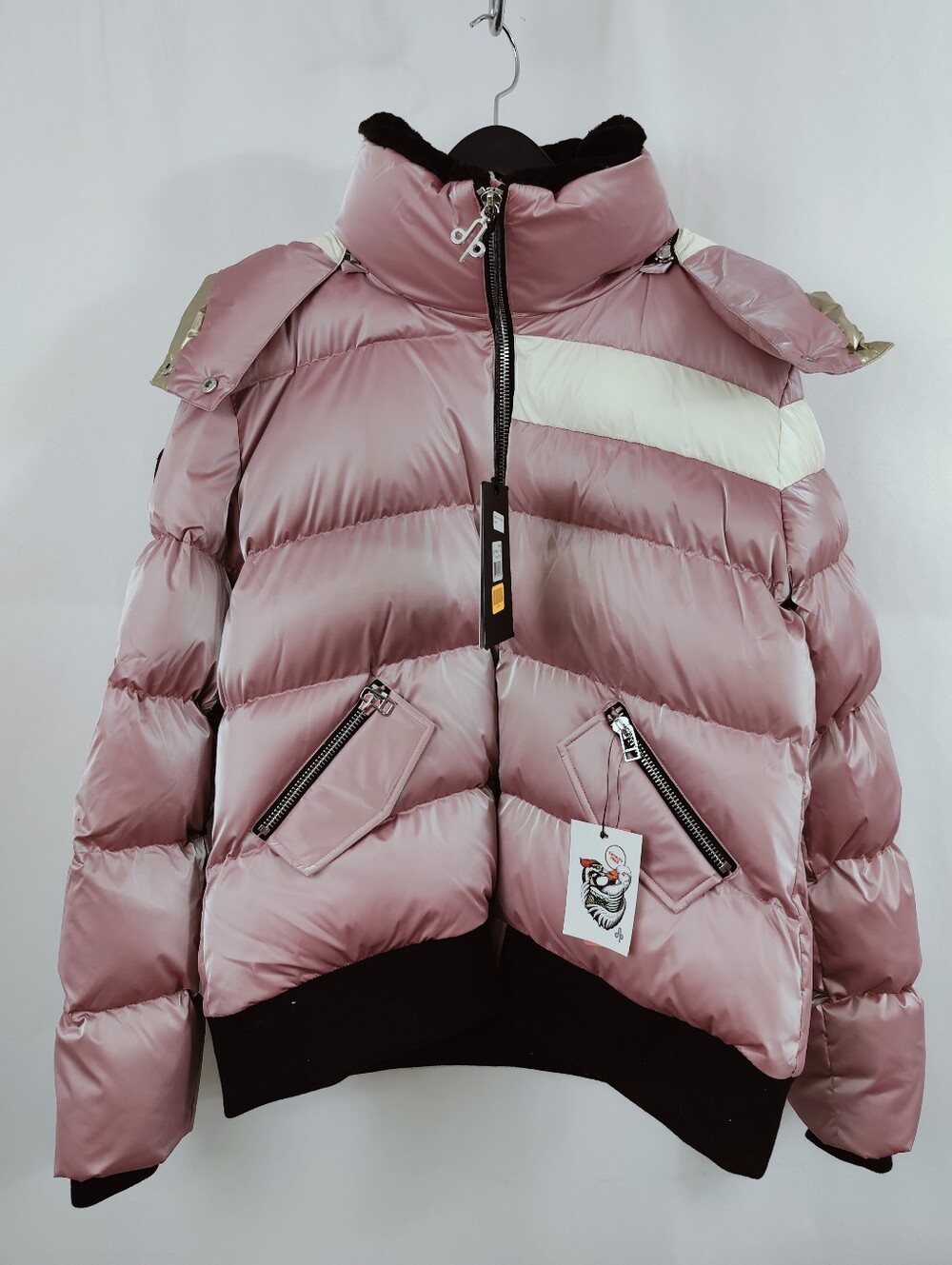 NWT Woodpecker Woody Bomber Ski Snow Jacket Arctic Rose, Sz XXL